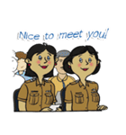 good-humored officer (English version)（個別スタンプ：1）
