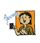 good-humored officer (English version)（個別スタンプ：2）