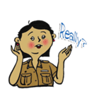 good-humored officer (English version)（個別スタンプ：6）