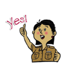 good-humored officer (English version)（個別スタンプ：7）