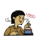good-humored officer (English version)（個別スタンプ：8）