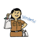 good-humored officer (English version)（個別スタンプ：15）