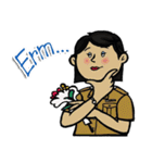 good-humored officer (English version)（個別スタンプ：22）