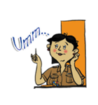 good-humored officer (English version)（個別スタンプ：24）