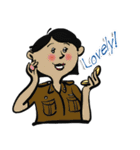 good-humored officer (English version)（個別スタンプ：27）