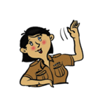good-humored officer (English version)（個別スタンプ：28）