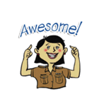 good-humored officer (English version)（個別スタンプ：30）