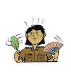 good-humored officer (English version)（個別スタンプ：33）