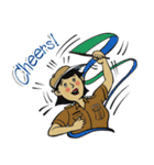 good-humored officer (English version)（個別スタンプ：34）