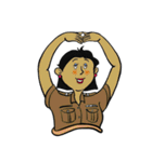 good-humored officer (English version)（個別スタンプ：35）