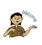 good-humored officer (English version)（個別スタンプ：39）
