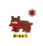 おさかなくわえたくまさん（個別スタンプ：11）