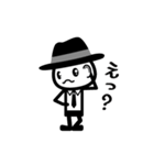 黒いハットの白いヤツ（個別スタンプ：8）