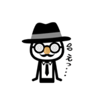 黒いハットの白いヤツ（個別スタンプ：11）