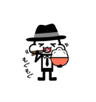 黒いハットの白いヤツ（個別スタンプ：17）