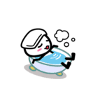 黒いハットの白いヤツ（個別スタンプ：23）