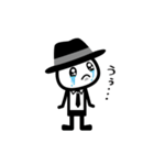 黒いハットの白いヤツ（個別スタンプ：30）