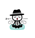 黒いハットの白いヤツ（個別スタンプ：31）