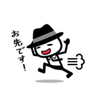 黒いハットの白いヤツ（個別スタンプ：36）