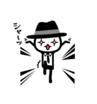 黒いハットの白いヤツ（個別スタンプ：40）