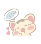 lazy meowww（個別スタンプ：40）