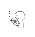 何とも言えない顔（個別スタンプ：11）