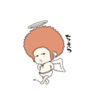 BABY天使アフロとマスク・ド・イビル（個別スタンプ：18）