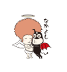 BABY天使アフロとマスク・ド・イビル（個別スタンプ：40）