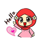 so cute muslim girl（個別スタンプ：1）