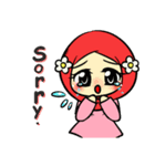 so cute muslim girl（個別スタンプ：3）