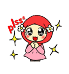 so cute muslim girl（個別スタンプ：5）