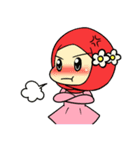 so cute muslim girl（個別スタンプ：6）