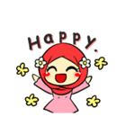 so cute muslim girl（個別スタンプ：7）