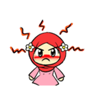 so cute muslim girl（個別スタンプ：8）