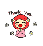 so cute muslim girl（個別スタンプ：10）
