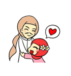 so cute muslim girl（個別スタンプ：11）