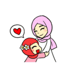 so cute muslim girl（個別スタンプ：12）