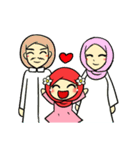 so cute muslim girl（個別スタンプ：13）
