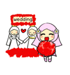 so cute muslim girl（個別スタンプ：14）
