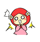 so cute muslim girl（個別スタンプ：17）