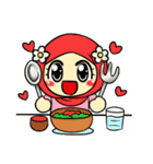 so cute muslim girl（個別スタンプ：19）