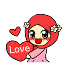 so cute muslim girl（個別スタンプ：21）