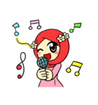 so cute muslim girl（個別スタンプ：23）