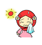 so cute muslim girl（個別スタンプ：24）