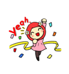 so cute muslim girl（個別スタンプ：25）