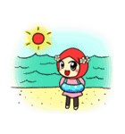 so cute muslim girl（個別スタンプ：28）