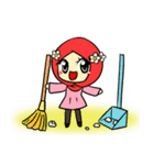 so cute muslim girl（個別スタンプ：30）