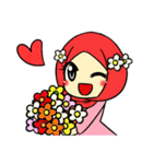 so cute muslim girl（個別スタンプ：33）