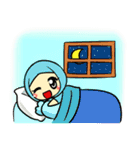 so cute muslim girl（個別スタンプ：35）