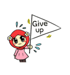 so cute muslim girl（個別スタンプ：37）